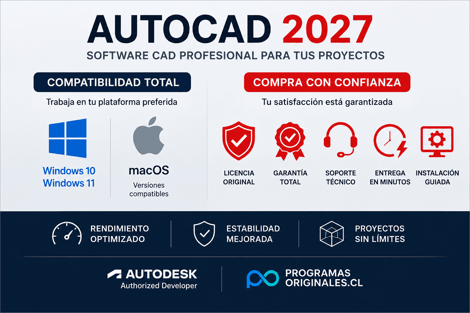 Compatibilidad AutoCAD Windows 11 y macOS