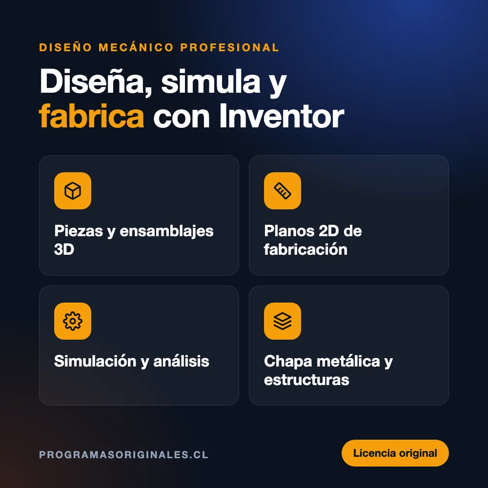 Inventor Profesional para diseño mecánico 3D